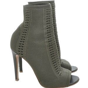 Anne Michelle Olive High Heel Booties